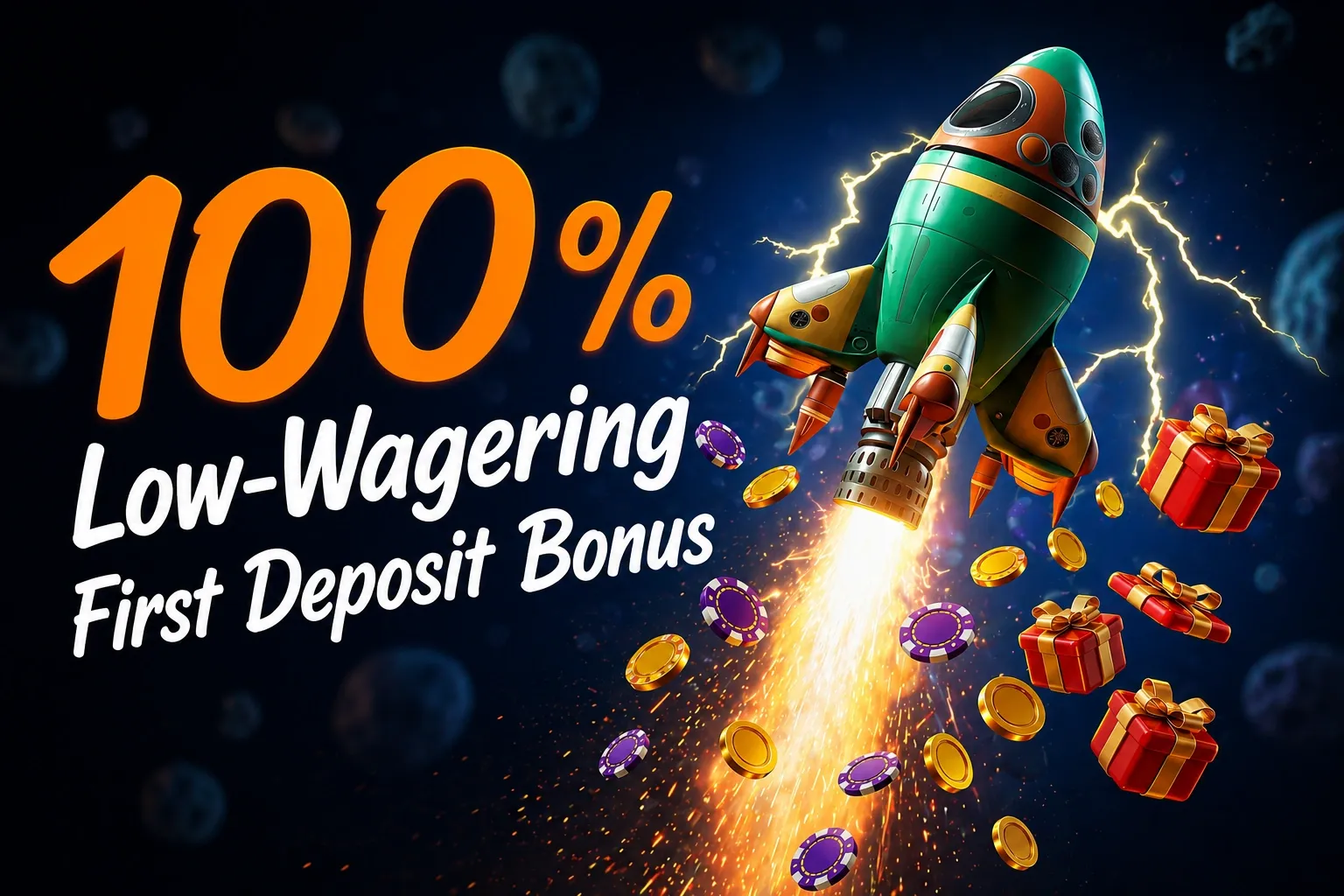 Blazespins low wagering first deposit bonus